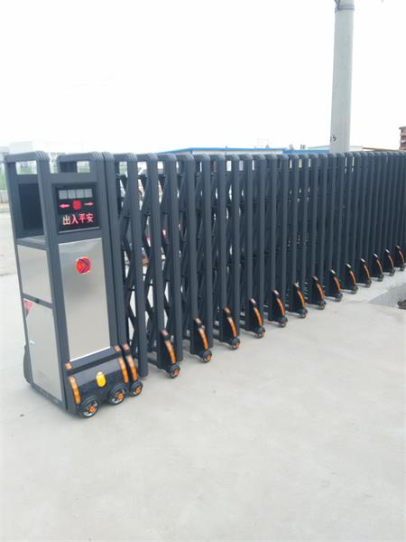 门业图片-装修建材天津伸缩门安装注意事项型号规格齐全图片