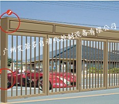门业图片-车库门日本原装多摩协力折叠移动式自动门    车库门8888图片