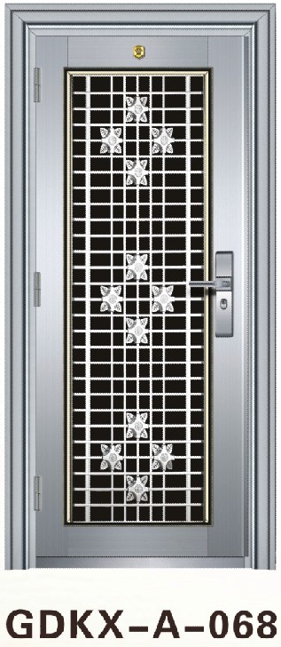 门业图片-不锈钢防盗门豪华不锈钢门GDKX-A-068图片