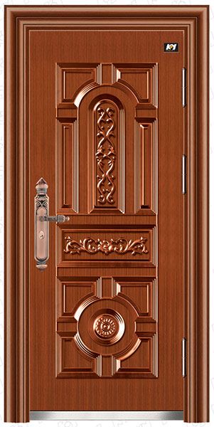 门业图片-防盗安全门KY-6989EKY-6989E幸福美满（仿紫铜）图片