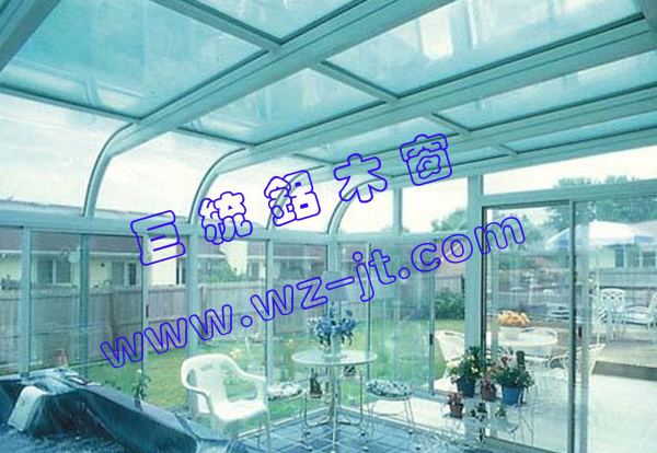 门业图片-阳光房供应铝包木阳光房，美观时尚，优质名牌可定做图片