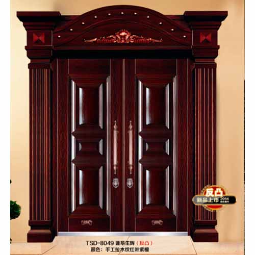 门业图片-纯手工木纹系列TSD-8049TSD-8049图片