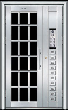 门业图片-旺向楼宇门厂家低价供应旺向楼宇门WX-61图片