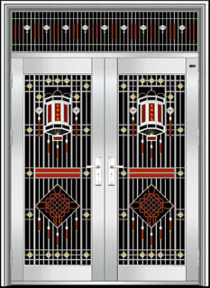 门业图片-不锈钢门HF-6037可以根据客户需要定做图片