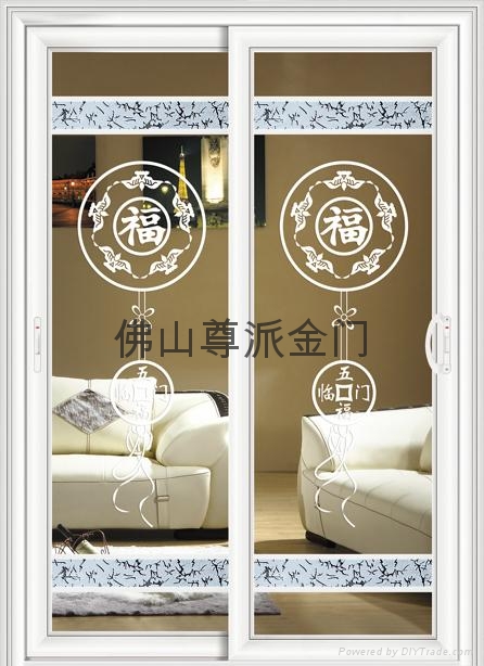 门业图片-铝合金吊趟门铝合金吊趟门定做图片