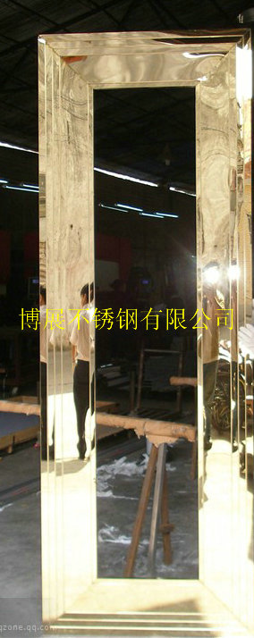 门业图片-不锈钢非标门香槟金不锈钢大门、电镀镜面不锈钢大门可按客户要求定制图片