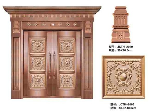 门业图片-别墅铜门铜门、上海铜门质量好，价格低，信誉高！！！订购图片