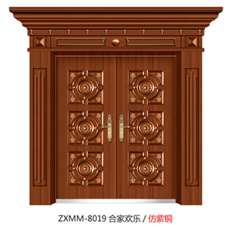 门业图片-高档仿铜门系列ZXMM-8019合家欢乐ZXMM-8019合家欢乐图片