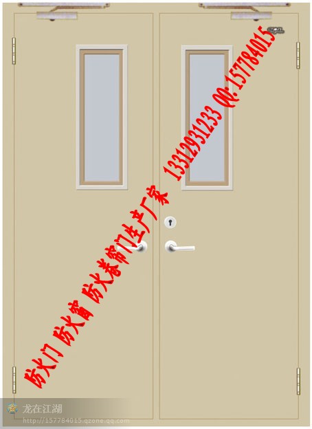 门业图片-防火门厂家直销 深圳甲级钢质防火门 双开门证书齐全1500*2100图片
