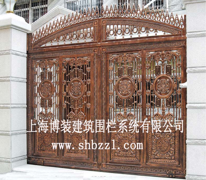 门业图片-铸铝门整体铸铝门、铸铝围栏、铸铝别墅门、铸铝装饰花件3.6mm图片