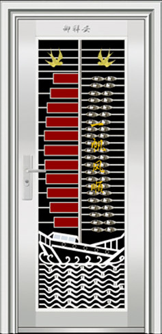 门业图片-不锈钢单门 YXA-6003(六类花)YXA-6003(六类花)图片