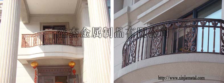 门业图片-鑫杰铸铝栏杆鑫杰供应铸铝栏杆、扶手  铸铝别墅围栏杆鑫杰栏杆 编号：910      3120*900mm图片