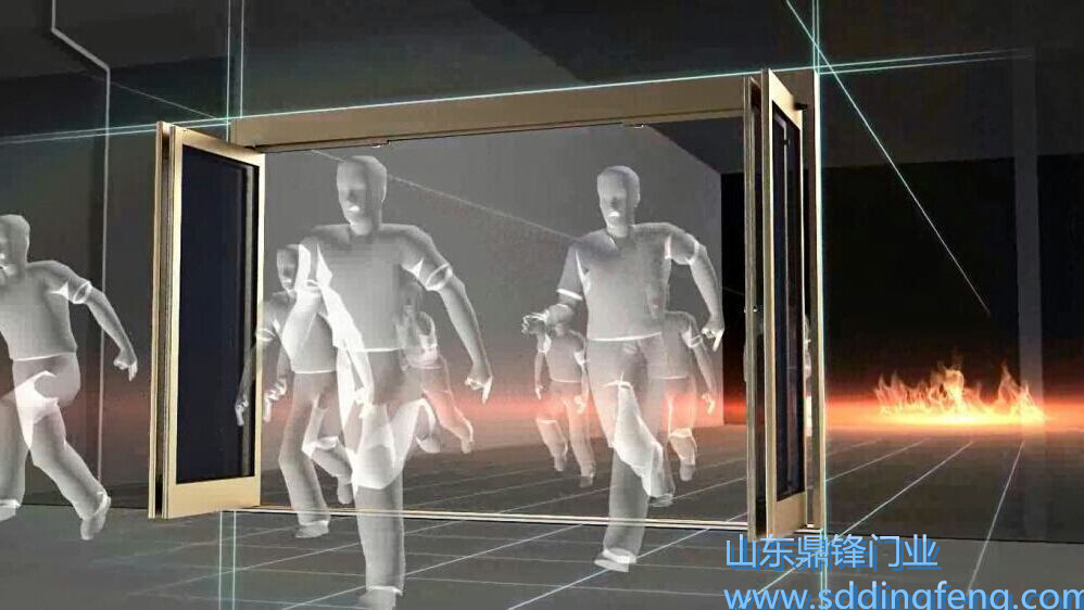 门业图片-速推门紧急速推自动门 可90度推开自动门DF-6图片