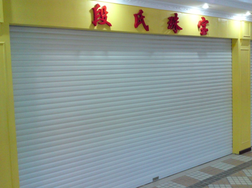门业图片-卷帘门卷帘门卡住了怎么办？天津塘沽区卷帘门维修10*10图片