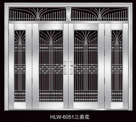 门业图片-不锈钢门精品不锈钢门HLW-6051图片