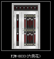 门业图片-不锈钢门子母门FJM-8033(六类花）FJM-8033（六类花）图片