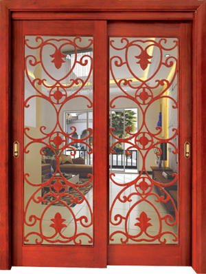 门业图片-原木门定做高档花梨原木门hb-0002花梨原木门图片
