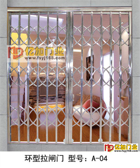 门业图片-不锈钢拉闸门徐州不锈钢拉闸门，304拉闸门22*10图片