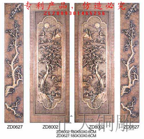 门业图片-铝合金仿铜门仿古铜板，铜雕板仿古铜板，铜雕板图片