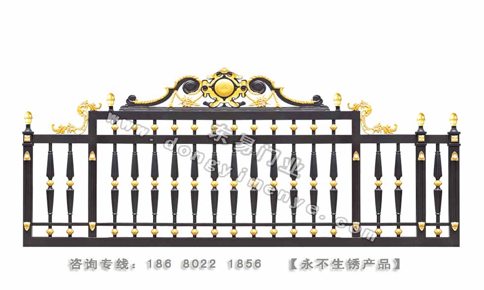 门业图片-铸铝别墅门上海雅居乐DY-T10电动平移别墅门DY-T10图片
