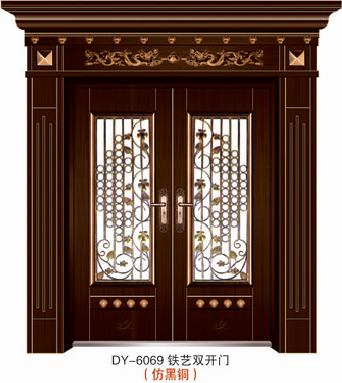 门业图片-仿铜门系列仿铜门DY-6069图片