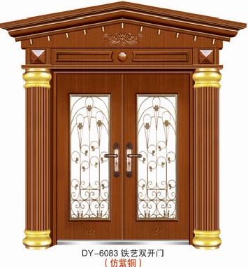 门业图片-仿铜门系列仿铜门DY-6083图片