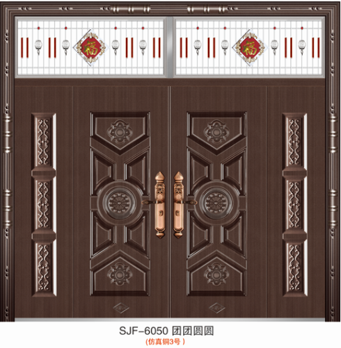 门业图片-仿真铜别墅大门系列别墅大门SJF-6050图片