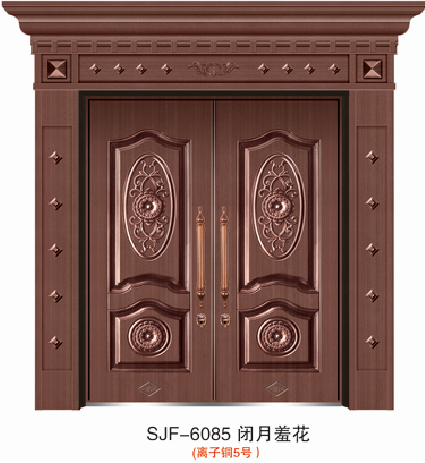 门业图片-仿真铜别墅大门系列别墅大门SJF-6085图片