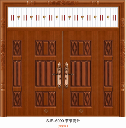 门业图片-仿真铜别墅大门系列别墅大门SJF-6090图片