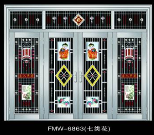 门业图片-304本色不锈钢门福满屋不锈钢门十大品牌 玫瑰金不锈钢门304不锈钢门黑钛金不锈钢门熊猫板不锈钢门不锈钢非标门图片