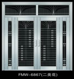 门业图片-304本色不锈钢门浙江福满屋304不锈钢门定做批发304本色拉丝四开子母门图片