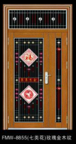 门业图片-玫瑰金不锈钢门浙江福满屋304不锈钢门 彩色不锈钢门定做304不锈钢门图片
