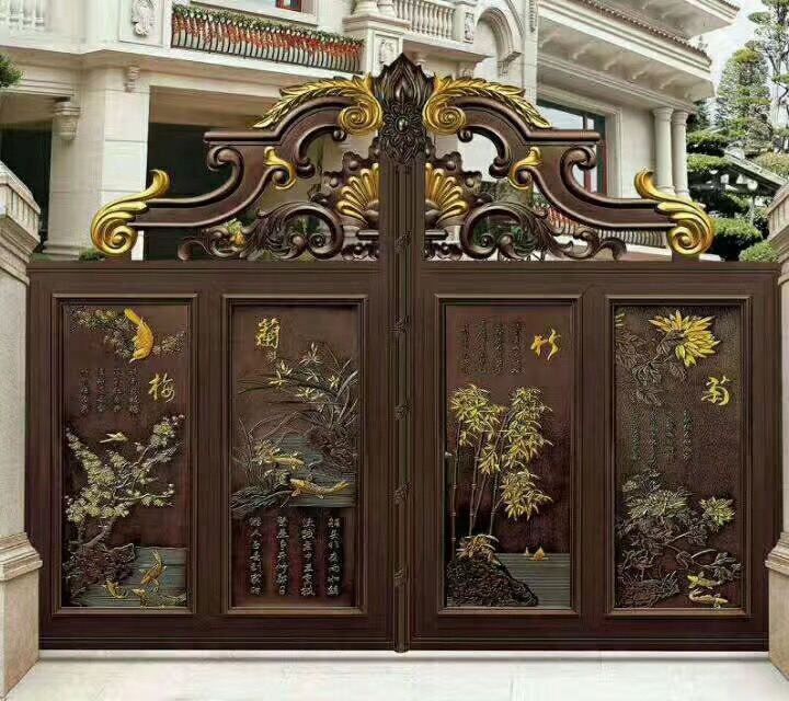 门业图片-推拉门铝艺大门定制Jh115图片