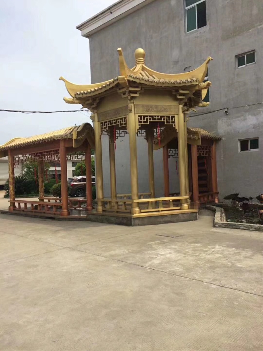 门业图片-平开门铝艺凉亭JH209图片