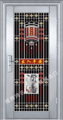门业图片-不锈钢门广东佛山不锈钢门厂，煌辉鸿室内门厂，不锈钢门7012HH-7012图片