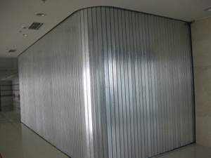 门业图片-建筑建材钢质侧向防火卷帘2*2图片