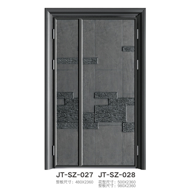 门业图片-翻沙铸铝门板系列JT-SZ-027翻沙铸铝门板图片