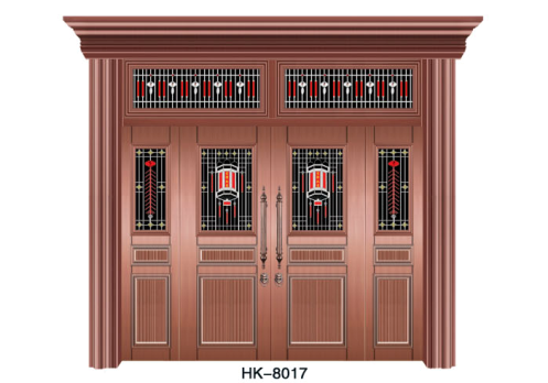 门业图片-铜铝门铜铝门hk-8017图片