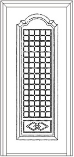 门业图片-军飞门面军飞门面JF-101图片