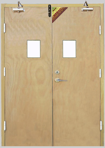 门业图片-木质防火门普通木质防火门2121图片