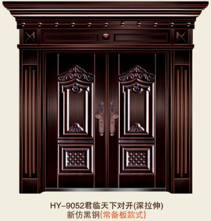 门业图片-仿铜门鸿跃仿铜非标门HY-9052图片