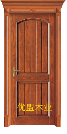 门业图片-原木雕花门木门 非洲花梨 原木门  湛江木门YM-1019图片