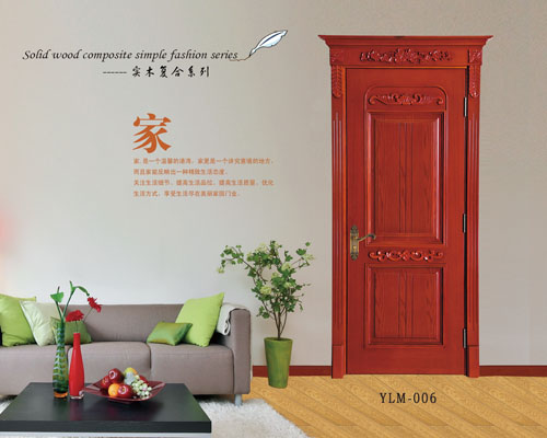 门业图片-实木复合门YLM-006YLM-006图片