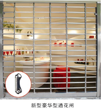 门业图片-电动卷闸，车库门佛山商铺，银行电动通花闸，电动卷闸门新型豪华型通花闸.j电动通花闸新型豪华型通花闸.图片