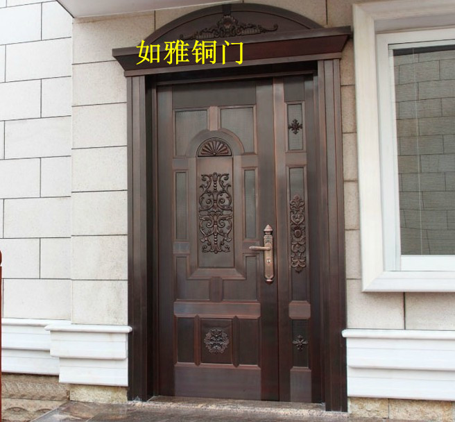 门业图片-如雅子母铜门上海如雅铜门厂454图片
