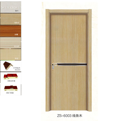 门业图片-装甲生态门ZS-6003线条木ZS-6003线条木图片