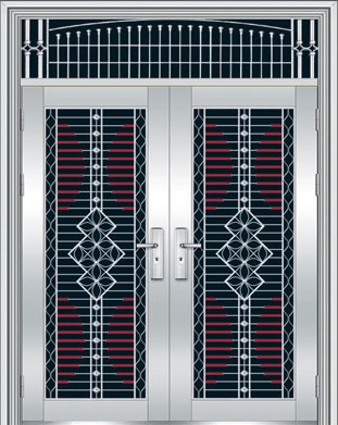 门业图片-福乐乐不锈钢-对开门福乐乐FLL-11060LC-11060图片