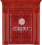 门业图片-按房间分经典原木门YZ-9003-1图片