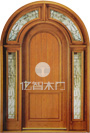 门业图片-按房间分原木门YZ-9002图片