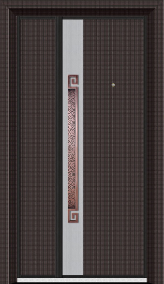 门业图片-新品系列DK-8021DK-8021-金属眉黛黑套宝马灰图片